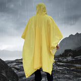 1 x RAW Customer Returns Anyoo Lightweight Rain Poncho Waterproof Rain Jacket Ripstop Breathable Multi-Purpose Raincoat with Hood Foldable Protective Blanket Shelter Tarp for Outdoor Camping Hiking Fishing Yellow  - RRP €22.18