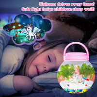 1 x RAW Customer Returns JKGIFTS Unicorn Gifts for Girls, Girls Gifts 5-10 Years Gifts Children Night Light Toys from 5-10 Years Girls Craft Set Craft Set Children 4-10 Years Christmas Decoration Gift Children - RRP €18.14