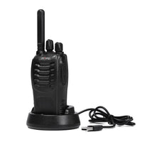 1 x RAW Customer Returns Walkie Talkie PMR446 License-Free Two-Way Radio, pofung PT88E 16 Channels Professional Long Range Rechargeable Walkie Talkies with USB Charging Station and Earpieces Black 6 Pack - RRP €86.38