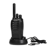 1 x RAW Customer Returns Walkie Talkie PMR446 License Free Two-Way Radio, pofung PT88E 16 Channels Professional Long Range Rechargeable Walkie Talkies with USB Charging Station and Earpieces Black 10 Pack - RRP €131.09