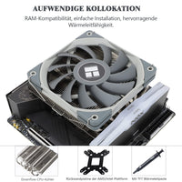 1 x RAW Customer Returns Thermalright AXP120-X67 WHITE ARGB Low Profile CPU Air Cooler with Right 120mm TL-C12015W-S PWM Fan, 6 Heatpipes, 67mm Height, for AMD AM4 AM5 Intel LGA 1700 1150 1151 1155 1156 1200 2011 - RRP €35.2