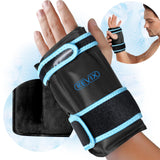 1 x RAW Customer Returns REVIX Wrist Cooling Pad for Carpal Tunnel Relief, Reusable Gel Ice Pack for Hand Injuries, Sprains and Arthritis, Cold Compress, Black - RRP €20.0