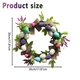 1 x RAW Customer Returns Hanwin Easter wreath plastic, Easter wreath front door 30CM, Easter door wreath, Easter wreath table, Easter wreath decoration - RRP €22.1