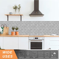 1 x RAW Customer Returns Kitchen Tile Stickers, Pack of 24 Mosaic Tile Stickers 15 x 30 cm Bathroom Self-Adhesive Tile Decoration Stickers Brick for Kitchen Dining Room Bathroom Tile Film Decoration - RRP €27.89