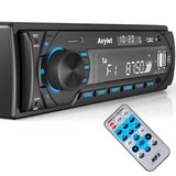 1 x RAW Customer Returns Car radio Bluetooth, Avylet FM AM 7 colors car radio with Bluetooth hands-free system, car radio 1 Din with 2 USB AUX SD cards MP3 players - RRP €36.99