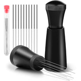 10 x Brand New Cisivis WDT Tool with Stand with 7 Espresso Needles 0.3mm, Removable Coffee Distributor, Coffee Accessories, Espresso Coffee Stirrer for Barista-Black - RRP €96.0