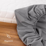 1 x RAW Customer Returns Blumtal fitted sheet 120x200cm - bed sheet 120x200 made of microfiber - Oekotex certified fitted sheet 120x200 - fitted sheet 120x200 fitted sheet 120x200 - bed sheet - fitted sheets - gray - RRP €14.54