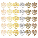 1 x RAW Customer Returns SUNNYCLUE 1 Box 60pcs 6 Colors Heart Tree of Life Charms Large Small Tree Charms Alloy Bronze Gold Silver Lucky Plant Love Charm For Jewelry Making Charms Accessories DIY Necklace Ar - RRP €20.4