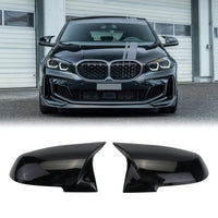 1 x RAW Customer Returns BONRYAN 1 Pair Door Rearview Mirror Cover Cap Replacement for BMW F20 F22 F23 F30 F31 F32 F33 F36 F87 M2 X1 E84 Glossy Black  - RRP €36.29