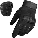 1 x RAW Customer Returns WESTWOOD FOX WFX Motorcycle Gloves for Men and Women Hard Knuckle Full Finger Touch Screen Motorcycle Gloves for Cycling Black, L  - RRP €15.99