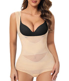 1 x RAW Customer Returns Tuopuda Shapewear for Women, Tummy Control Undershirt Bodysuit Tops, Breathable Underwear Bodysuit, Beige, S - RRP €25.99