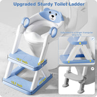 1 x RAW Customer Returns Rabb 1st toilet ladder for children, upgraded children s toilet for boys and girls, 2-in-1 children s toilet seat with stairs, splash-proof and non-slip footboard. - RRP €39.98