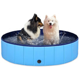 1 x RAW Customer Returns EONPOW Foldable Dog Pool 120x30cm - Large PVC Paddling Pool for Dogs, Non-Slip Swimming Pool, Foldable Dog Paddling Pool - RRP €34.99