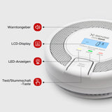 1 x RAW Customer Returns X-Sense CO detector with digital display, carbon monoxide detector, accurate sensor with 10-year lifespan, battery replaceable, BSI certified according to EN 50291, CO03D - RRP €40.99