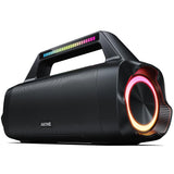 1 x RAW Customer Returns AKONE Bluetooth Speaker, 80W Peak Music Box Bluetooth Large Bass Boost with LED Light, Rolling Stereo Sound Soundbox, 20h Battery, IP67 Outdoor Speaker Boombox for Parties, Beach, Camping - RRP €79.99