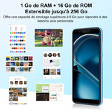 1 x RAW Customer Returns Xgody mobile phone, display 5.5 inch Android 9 Quad Core, 16 GB ROM SD 64 GB, battery 2500 mAh, dual camera 5 MP smartphone, dual SIM, 3 slots Face ID 3G blue  - RRP €21.6