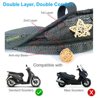 1 x RAW Customer Returns Pelucton motorcycle scooter cooling seat cover for sun, breathable mesh scooter seat cushion, universal anti-slip moped saddle protector. - RRP €32.4