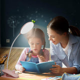 1 x RAW Customer Returns HHKQ LED Reading Lamp with Clamp, USB Rechargeable Desk Lamp with Clip 2400mAh 3 Light Modes 3 Brightness Levels 360 Flexible Children s Bed Book Reading Lamp, Pink - RRP €25.2