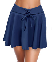 1 x Brand New SHEKINI Women s Sporty Bikini Skirt Swimwear Elegant Short Skirt Bathing Skirt Swimwear Built-in Bikini Bottoms Casual Sports Skirt Swimming Skirt Lake Blue, S  - RRP €27.1