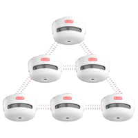 1 x RAW Customer Returns X-Sense wireless networked smoke detector XS01-WR Link Wireless networked smoke detector with 250 meter range, set of 6 - RRP €94.25