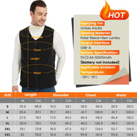 1 x RAW Customer Returns ISOPHO Heated Vest for Men and Women, Heated Vest, USB Charging Heated Vest, Unisex Warming Heated Vest with 13 Adjustable Temperatures, Heated Jacket, Winter Vest for Outdoor Hiking No Battery  - RRP €36.98