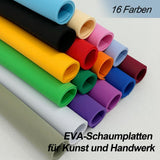 1 x RAW Customer Returns 96pcs EVA Foam Sheet 8x6 inch Children Manual Game Paper Cuttings 2mm Thickness DIY Sponge Paper 16 Colors - RRP €16.8