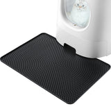 1 x RAW Customer Returns PETTOM cat litter mat 53 x 38 cm , cat litter box mat, litter catcher mat for cat litter box, waterproof urine-resistant material cat mat, black - RRP €19.87