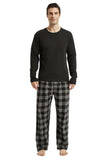 1 x RAW Customer Returns Amaxer Flannel Pajamas Men s Pyjama Set Long Pajamas with Button Placket Knitting - RRP €30.24