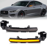 1 x RAW Customer Returns OZ-LAMPE LED mirror indicators for Jaguar XE X760 XF X250 X260 XJ X351 F-type X152 I-pace XK XKR X150, LED indicators with Canbus error-free, black - RRP €52.52