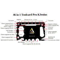 1 x RAW Customer Returns KJENIUS Dante RFID Protection Shielded Men s Credit Card Holder Multitool 46 in 1 - RRP €32.99