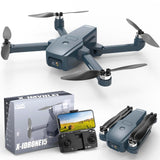 1 x RAW Customer Returns X15 P Brushless Motors Drones 2 Camera 40km h MAX Level 4 drone 5GHz WIFI FPV Video Adults Professional Drones with Camera 1080P HD Quadcopter RC UAV Helicopter 2 Batteries 30 Mins - RRP €108.19