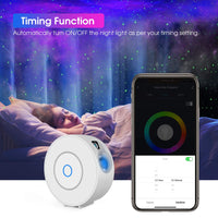 1 x RAW Customer Returns PANAMALAR Smart Starry Sky Projector, WiFi LED Projector Galaxy Starlight Children with Voice Control from Alexa Google Timer, Night Light Gift for Children Party Christmas SK20-White  - RRP €40.8