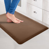 1 x RAW Customer Returns Art3d Anti Fatigue Mat - 1 2 Padded Kitchen Mats - Non-Slip Foam Comfort Cushion for Standing Desk, Office or Garage Floor 17.3 x 28 , Dark Gray  - RRP €29.75