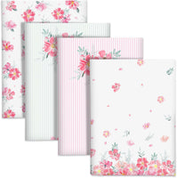 1 x RAW Customer Returns Arquiel Kitchen Towels Cotton 4 Pieces, Tea Towels 100 Cotton Pink Flower Kitchen Towel Set Multi-Purpose High Quality Kitchen Drying Towel Bar Towels 50 x 70CM - RRP €23.18