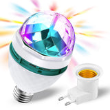 1 x RAW Customer Returns Disco Lights for Home with 7 Lighting Colors and Safety Cap 360 Rotating Disco Ball Disco Light Type RGB Led Bulb Party Decoration Disco ball - RRP €11.09