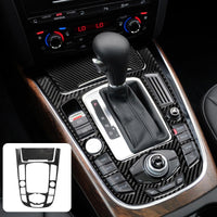 1 x RAW Customer Returns Ysislybin Car Carbon Fiber Gear Knob Gear Lever Cover Trim, Car Carbon Sticker, Carbon Fiber Car Center Console Gear Lever Cover Compatible with Audi A4 A5 S4 S5 Q5 RS4 RS5 Accessories - RRP €20.64