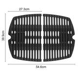 1 x RAW Customer Returns 7645 Grill grate cast iron for Weber Q200, Q220, Q2000, Q2200 Series, 27.3 x 38.9 cm Grill grates spare parts for Weber Grill Set with grill grate spare parts - RRP €68.99