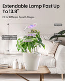 1 x RAW Customer Returns iDOO Indoor Herb Garden with LED Plant Lamps, Hydroponic Growing System with Automatic Timer, Hydroponic or Soil Plants, Height Adjustable Hydroponic Indoor Growing System, 6 Pods, White - RRP €64.88