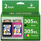 1 x RAW Customer Returns KNOWINK 305 XL Cartridges Compatible for HP 305 Printer Cartridges Multipack Black Color 305XL for HP DeskJet 2710 2070e 2120 2721, HP 305XL Envy6010 6020e 6420 6432 - RRP €35.65