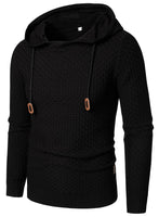 1 x Brand New HOOD CREW Men s Casual Long Sleeve Hooded Sweatshirts Stylish Knitted Jumper - RRP €40.33