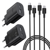 1 x RAW Customer Returns USB C Charger, PD QC 25W Charger with Charging Cable 1.8M, Fast Charger for Samsung Galaxy S23 Galaxy S22 Galaxy S21 S20 Galaxy A53 5g Galaxy A52 5g, iPhone 15 Pro Max, Mobile Phone Charger USB C - RRP €24.99