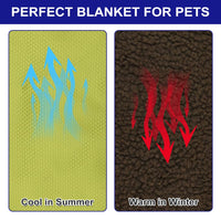 1 x RAW Customer Returns 100x70cm Waterproof Dog Mat Outdoor, Foldable Pet Blanket with Bag Pet Hair Remover, Plush Dog Blanket Mat, Camping Warming Blanket, Large Travel Blanket for Pet Dogs Puppies Cats Wool  - RRP €22.16