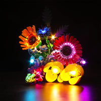 1 x RAW Customer Returns Led light set for Lego Wildflower Bouquet set, Led lighting set for Lego Icons Wildflower Bouquet 10313 Artificial Flowers Valentines Day Gift for Adults, Unique Home D cor, Botanical Collection - RRP €39.98