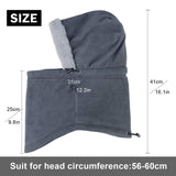 6 x Brand New YR.Lover Balaclava for Women Men Ski Hat Winter Warm Hat Cotton Thick Cold-Resistant Hat Balaclava Windproof Face Mask Thermal Fleece Hood Unisex Breathable Neck Warmer Gray - RRP €72.6