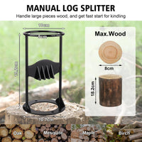 1 x RAW Customer Returns Manual Log Splitter, Log Splitter Kindling Cracker Firewood Splitter, Wood Log Splitter Portable Firewood Quick Kindling Cracker Wood Log Splitter Removable for Campsite Home M  - RRP €22.37