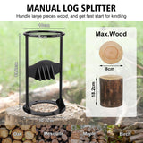 1 x RAW Customer Returns Manual Log Splitter, Log Splitter Kindling Cracker Firewood Splitter, Wood Log Splitter Portable Firewood Quick Kindling Cracker Wood Log Splitter Removable for Campsite Home M  - RRP €22.37