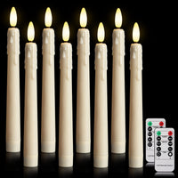 1 x RAW Customer Returns ZIYOUDOLI LED Stick Candles with Remote Control Flickering Battery Operated LED Candles Luminicious Warm 3D Wick Light Pack of 8 for Dining Room Bedroom Living Room Fireplace Romantic Date - RRP €26.21