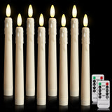 1 x RAW Customer Returns ZIYOUDOLI LED Stick Candles with Remote Control Flickering Battery Operated LED Candles Luminicious Warm 3D Wick Light Pack of 8 for Dining Room Bedroom Living Room Fireplace Romantic Date - RRP €26.21