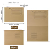 1 x RAW Customer Returns Srvnpioy 25 Pieces DIN A4 Kraft Paper Hanging Folder, with Transparent Plastic Tabs and Blank Card for Office, School, Home Brown  - RRP €28.99