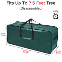 1 x RAW Customer Returns SHareconn 7.5ft Christmas Tree Storage Bag, Durable Waterproof Christmas Decorations Large Capacity Christmas Tree Storage Bag,Red - RRP €18.58